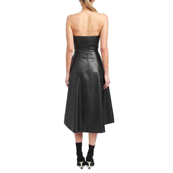 En Saison Dawn Faux Leather Bustier Dress - Picture 4 of 7